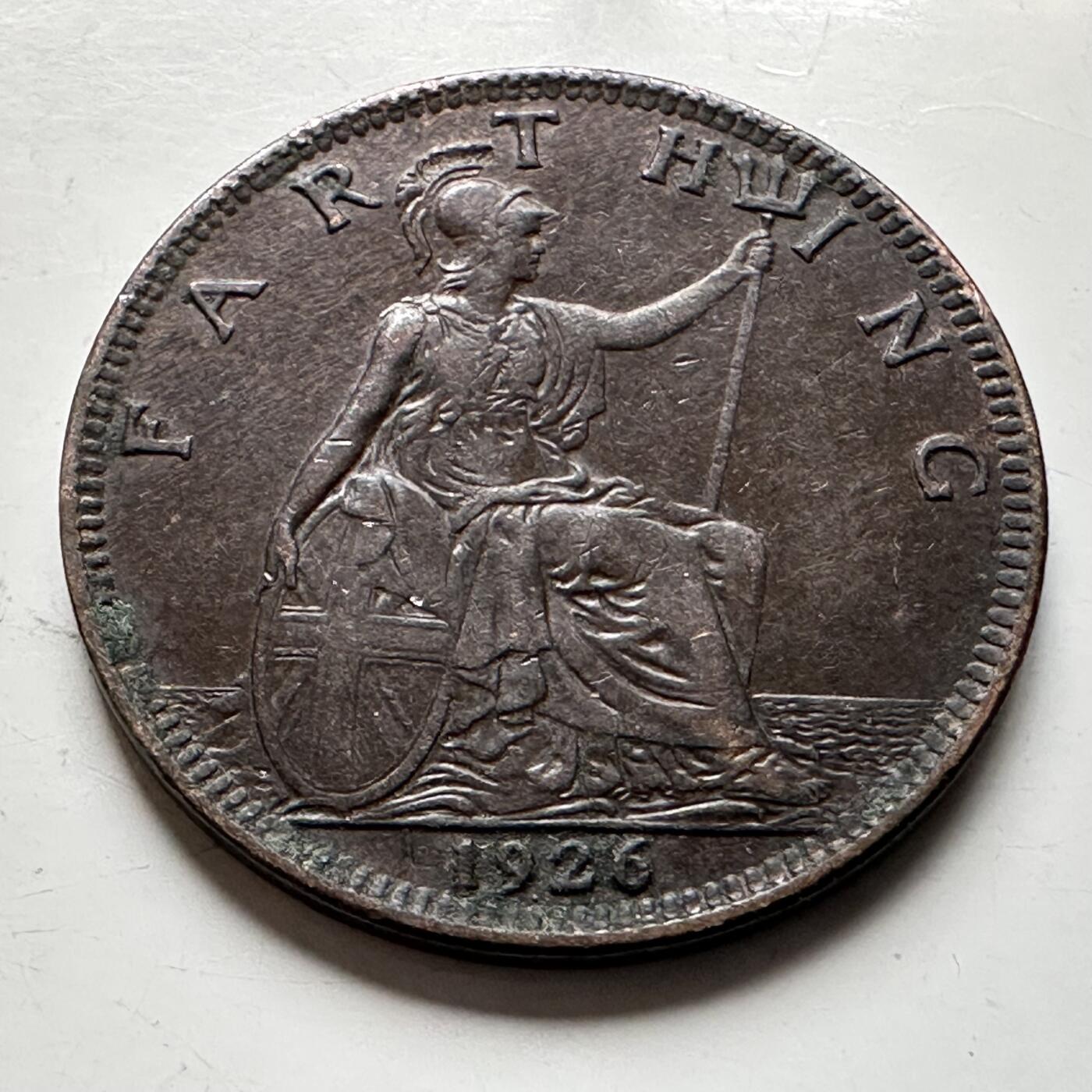 🌹外币初藏🌹🐯2026年第17场 快递将在12号停运 年前需发货的抓紧 ，年后正月十五恢复发货 英国1926年一法新 b