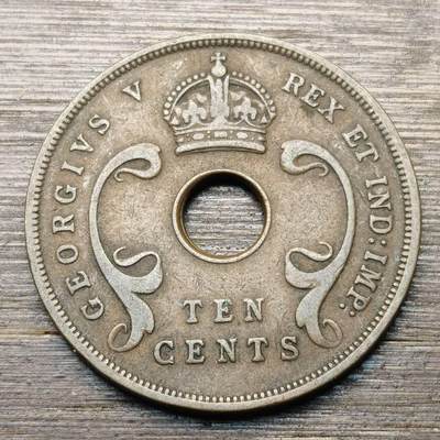 【铜匠收藏】★第147★散币专场 不寄存，30包邮。不满30元，支付5元运费。《接受代拍 代送NGC评级》 49【无寄存】东非 1933年 10分