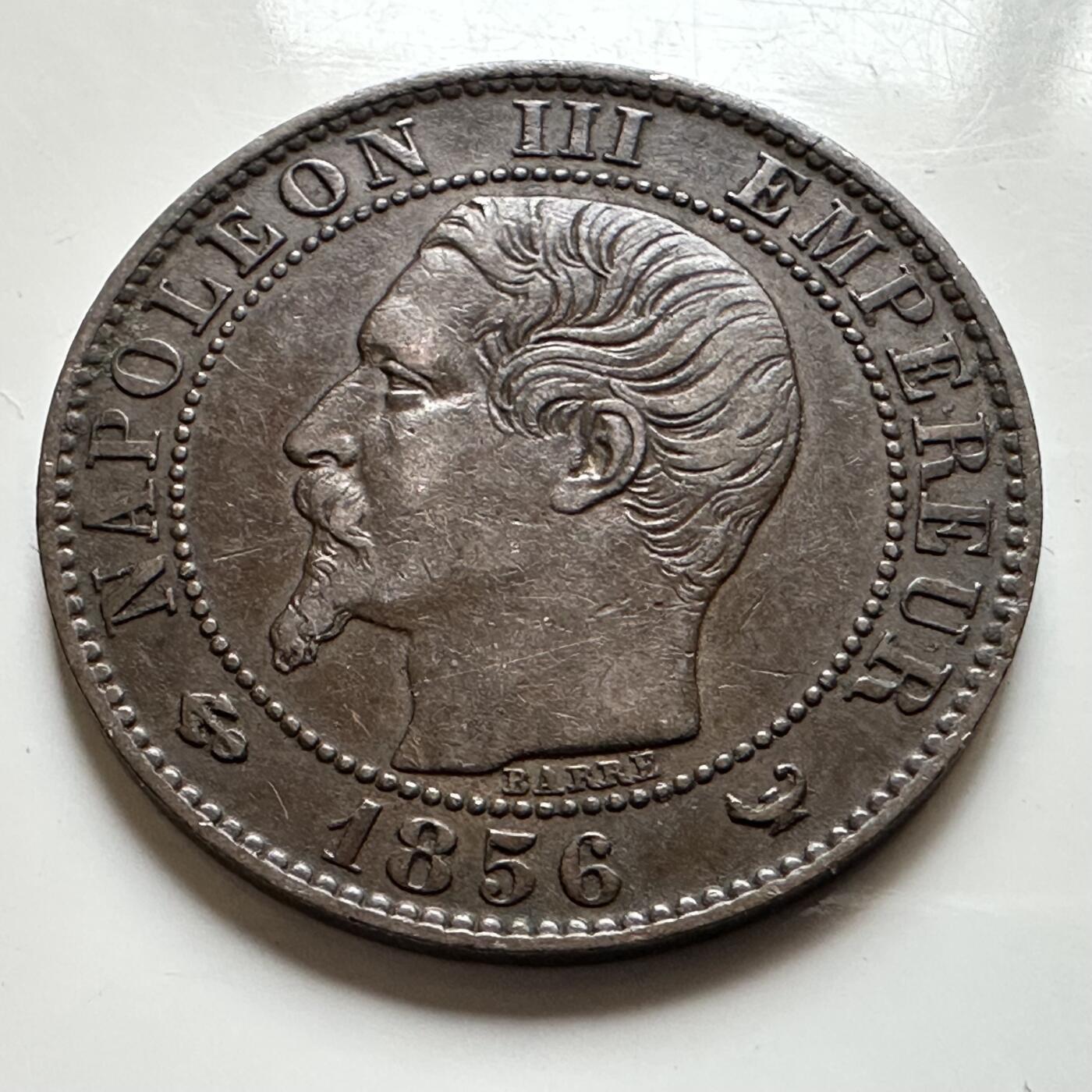 🌹外币初藏🌹🐯2026年第17场 快递将在12号停运 年前需发货的抓紧 ，年后正月十五恢复发货 法国1856年五分