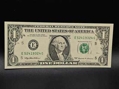 【淘币小摊】实时拍第八百六十五拍   纸币场    年前最后一周之前预留预留8号9号全部发出请更换最新收货地址不方便收货的请勿参拍或者顺丰到付 - 美国一美元纸币