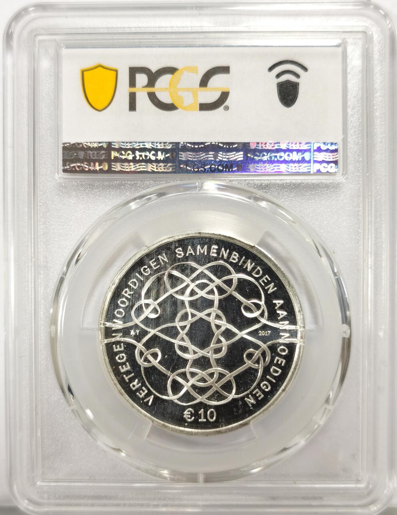 博洋堂“心向春光”2月精品大拍专场暨第160期（全场包邮） PCGS PR67DCAM 荷兰2017年10欧元精制银币 威廉-亚历山大国王50岁生日 925银25克