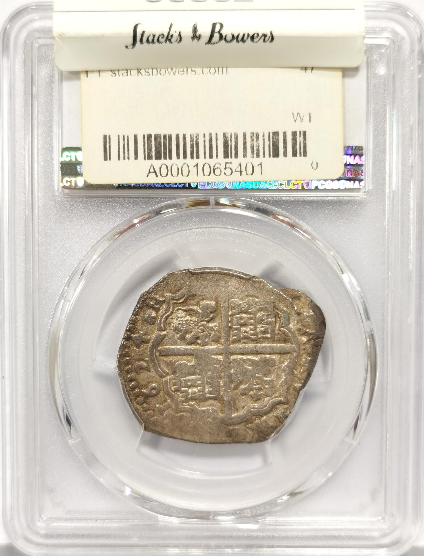 博洋堂“心向春光”2月精品大拍专场暨第160期（全场包邮） PCGS AU58 西班牙托莱多造币厂1624年COB银币4R，距今超过400年的历史见证，年份、造币厂、鉴定师、面值等都非常清晰，这在同期的cob中是极其罕见的，PCGS唯一冠军分！名家旧藏加持，堪称完美的一枚收藏品