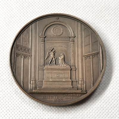 甄臻铺-世界币章拍卖（第49期）精品场拍品征集中，送拍享返佣金等优惠多多 - 比利时1831年纪念梅昂大主教青铜纪念章