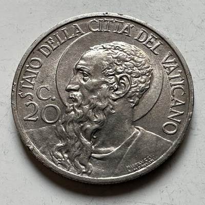 🌹外币初藏🌹🐯2026年第17场 快递将在12号停运 年前需发货的抓紧 ，年后正月十五恢复发货 - 梵蒂冈1937年20分