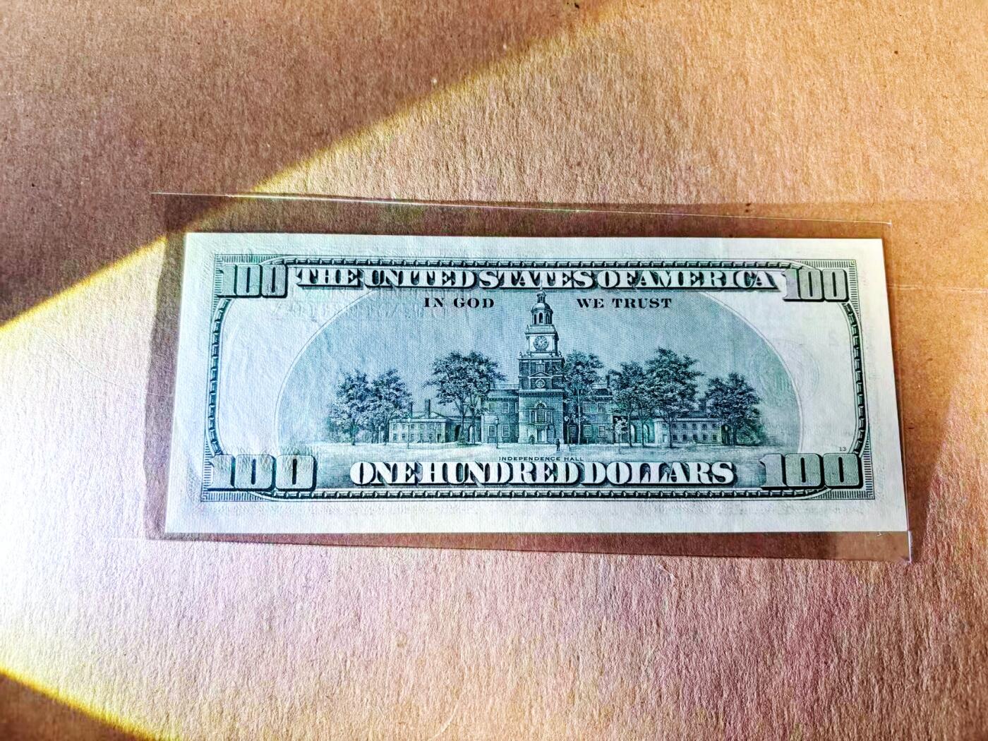 【Blue Auction】世界纸币精拍第783期——18级TOP拍卖/信誉/品质/专业/高效💫 【无47】美国 2001年100美金 品相如图