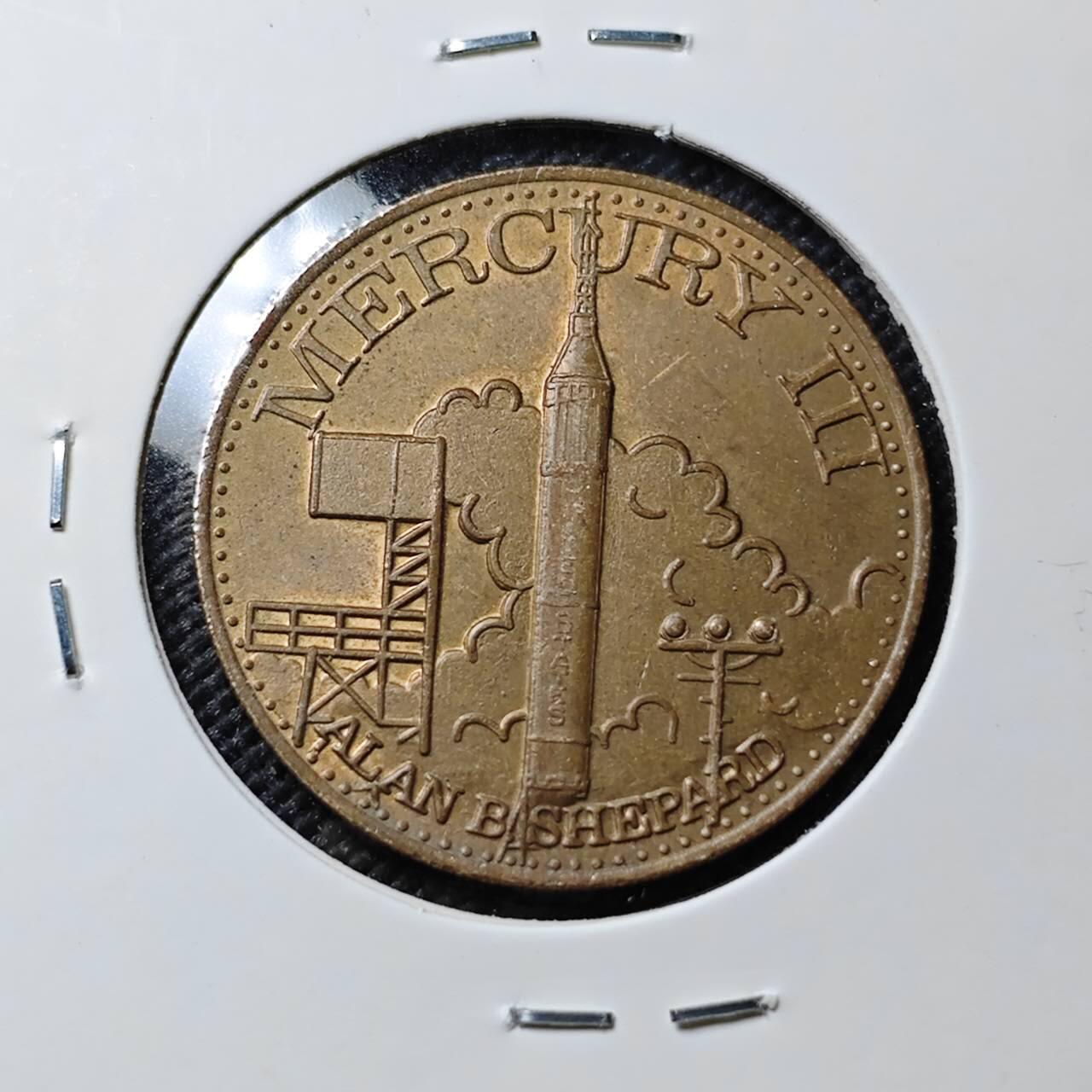 KK钱币收藏小铺  第393期  2月预留时间 周末发货  美国航天纪念铜章