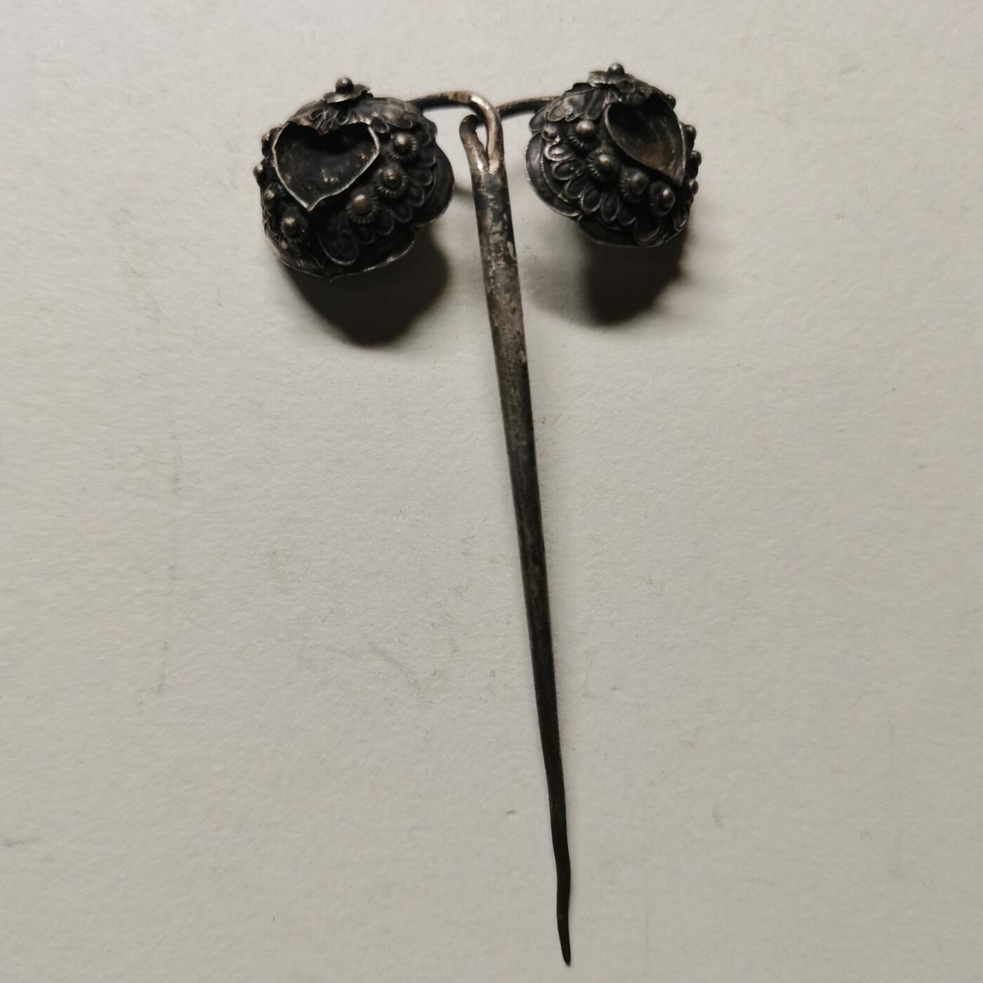 杂件专场99期 清代老银发簪