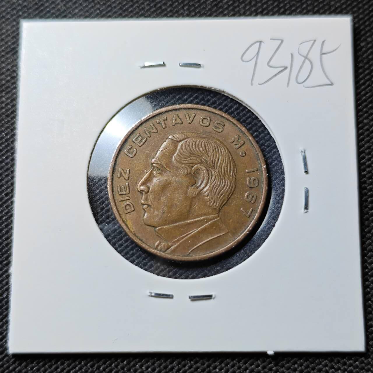 KK钱币收藏小铺  第393期  2月预留时间 周末发货  墨西哥10分铜币