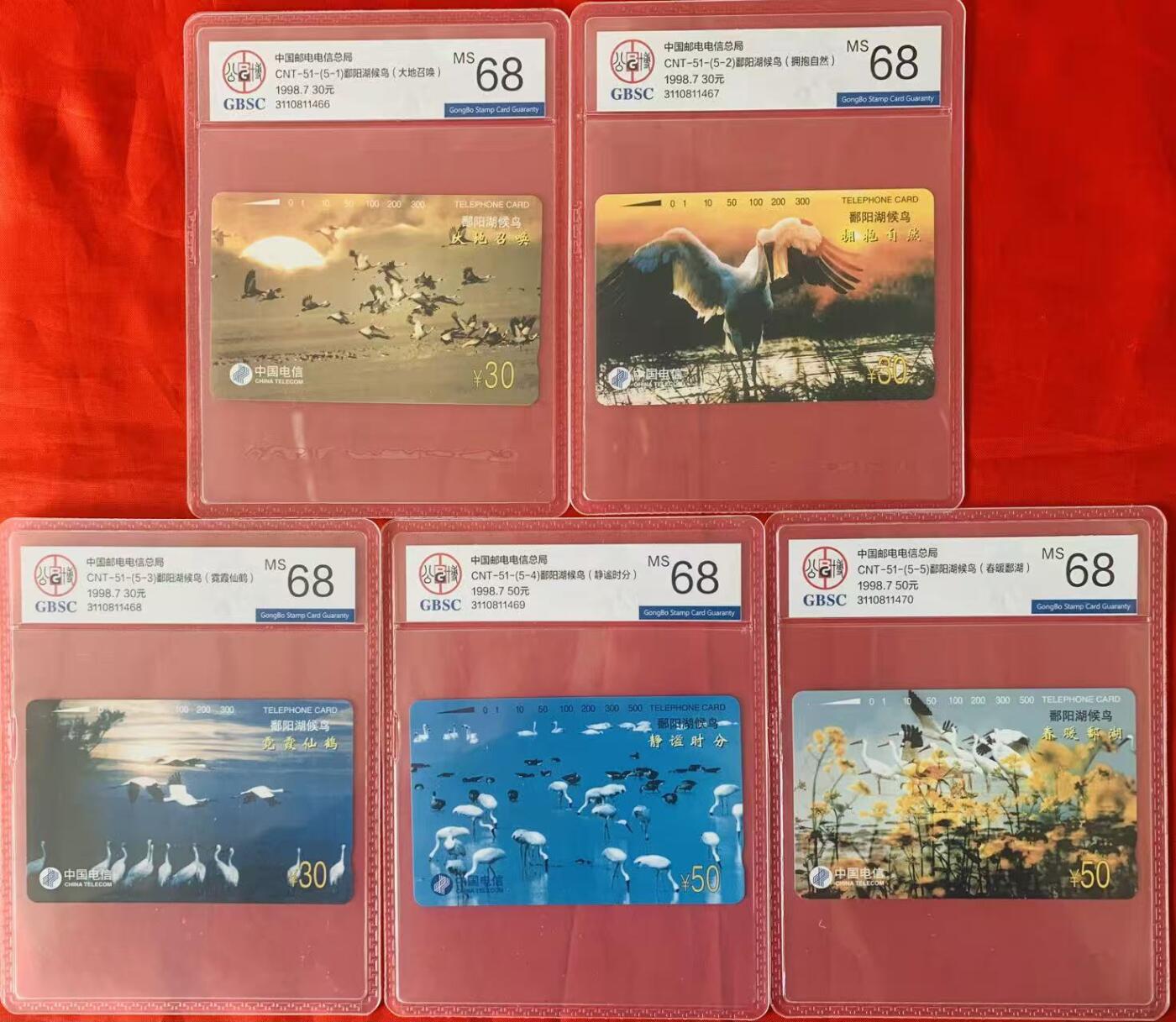 《卡拍》第344期拍卖2月7日晚22：10时延时截拍 全国通用田村卡《候鸟》五全新卡，公博评级MS68分。