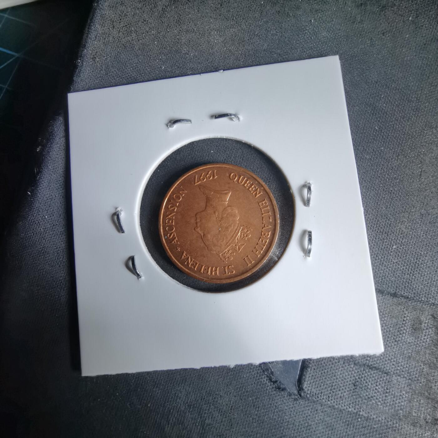 沼泽如烟--第987场 圣赫勒拿1997年1便士