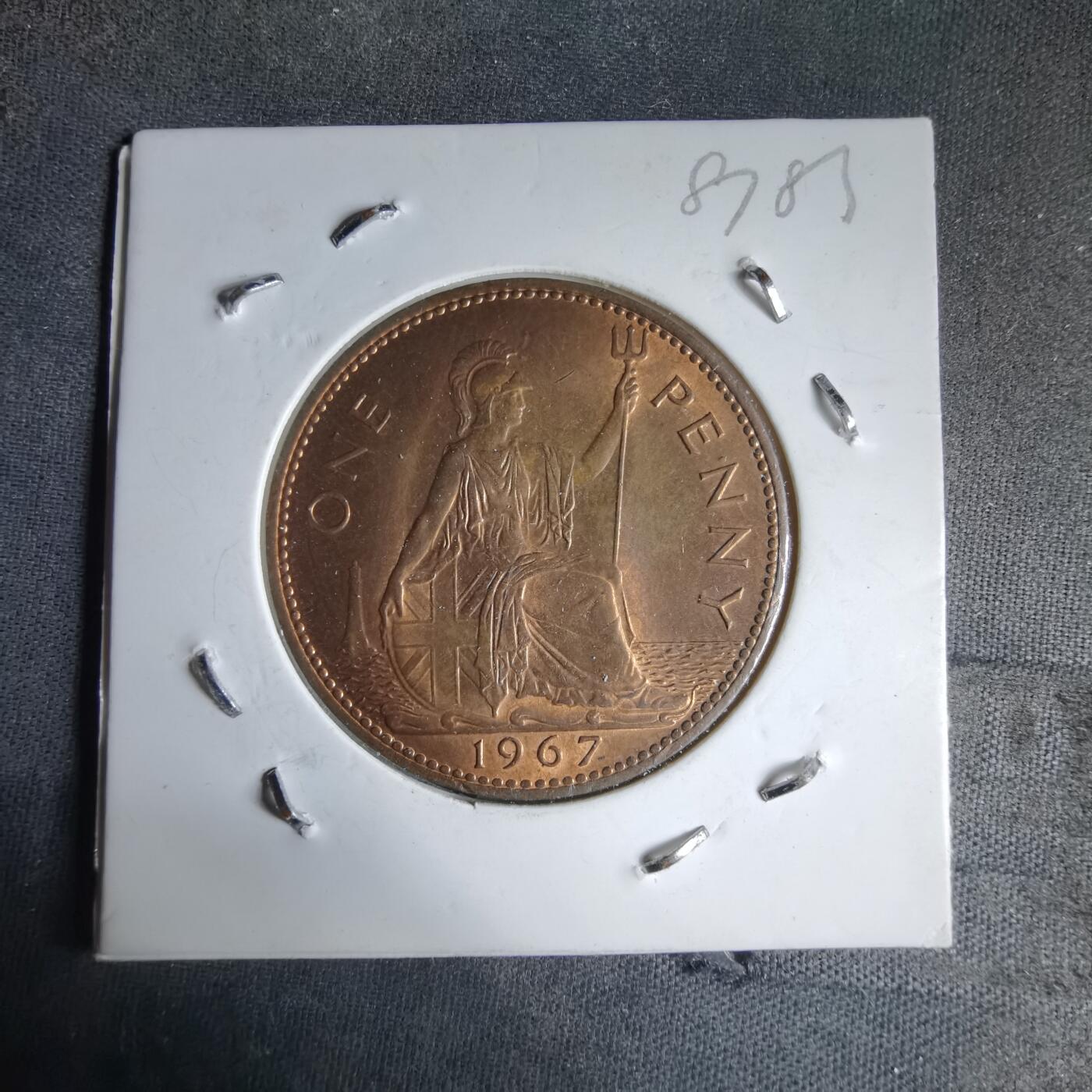 沼泽如烟--第987场 英国1967年1便士