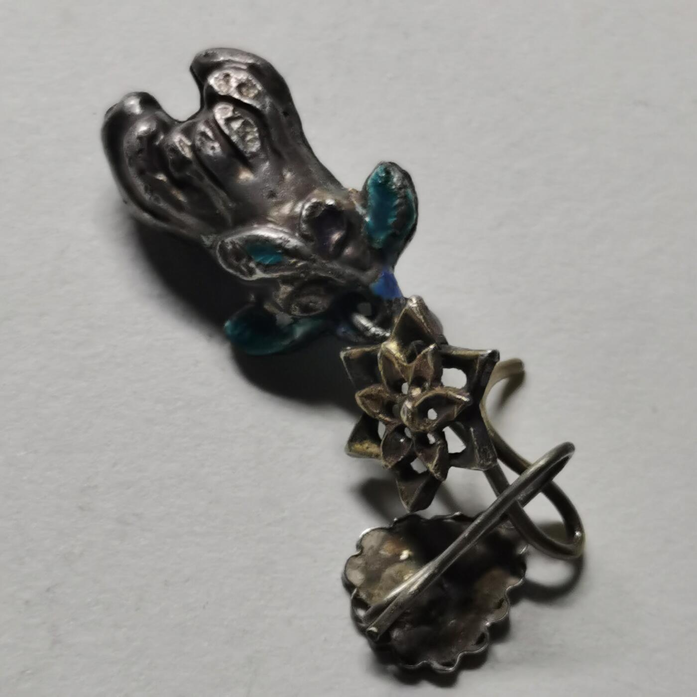 杂件专场99期 清末民国老银耳环