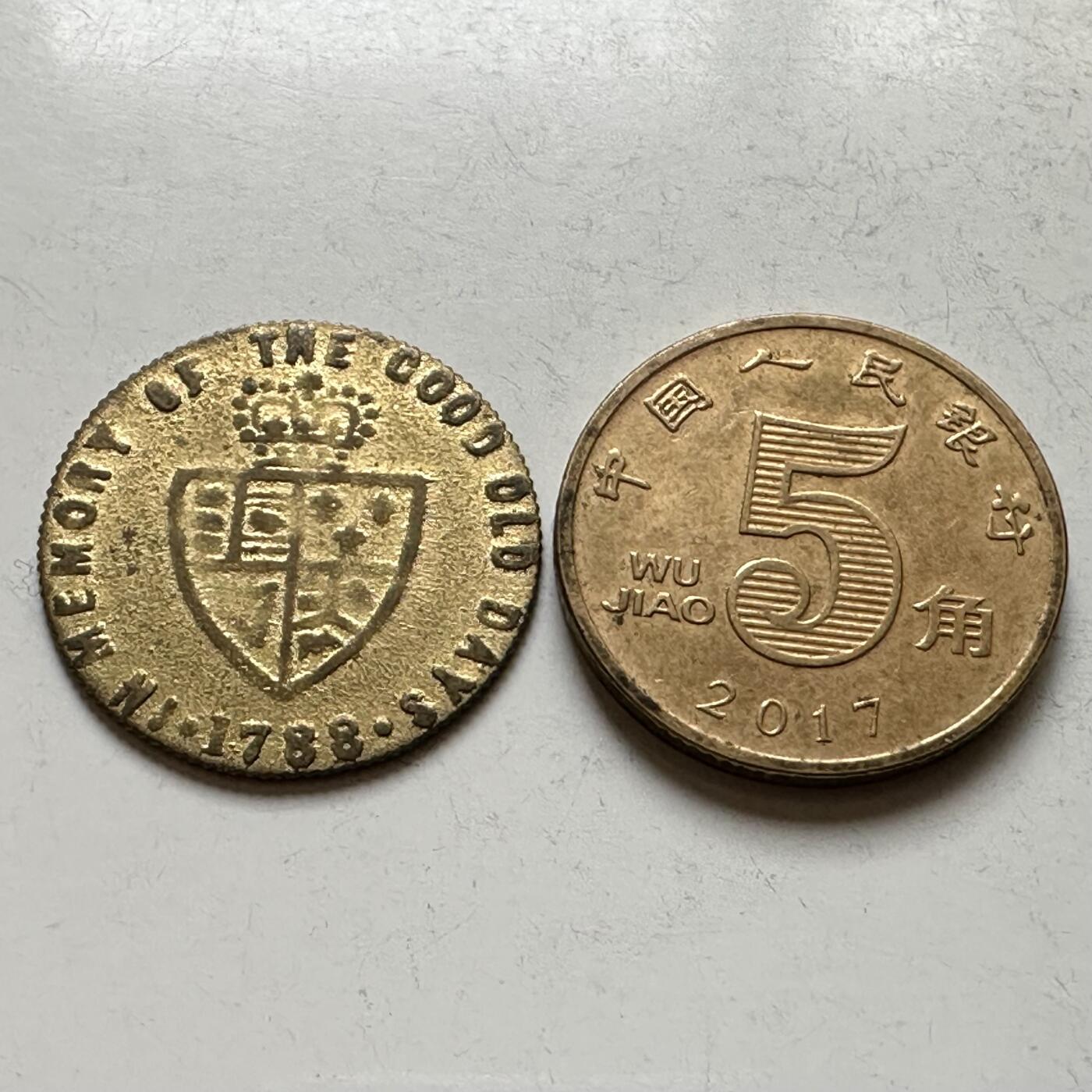 🌹外币初藏🌹🐯2026年第17场 快递将在12号停运 年前需发货的抓紧 ，年后正月十五恢复发货 英国1788年乔治三世 后铸代用币