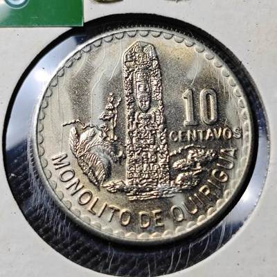 KK钱币收藏小铺  第394期  2月预留时间 周末发货 - 1971危地马拉10分 好品