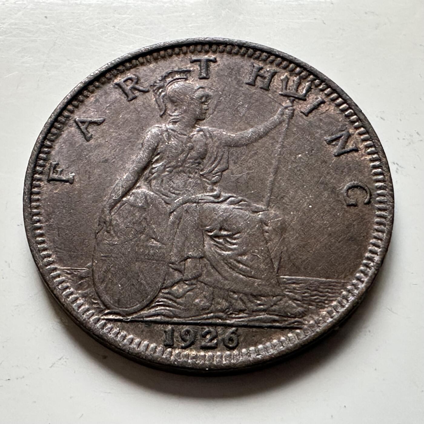 🌹外币初藏🌹🐯2026年第17场 快递将在12号停运 年前需发货的抓紧 ，年后正月十五恢复发货 英国1926年一法新 a