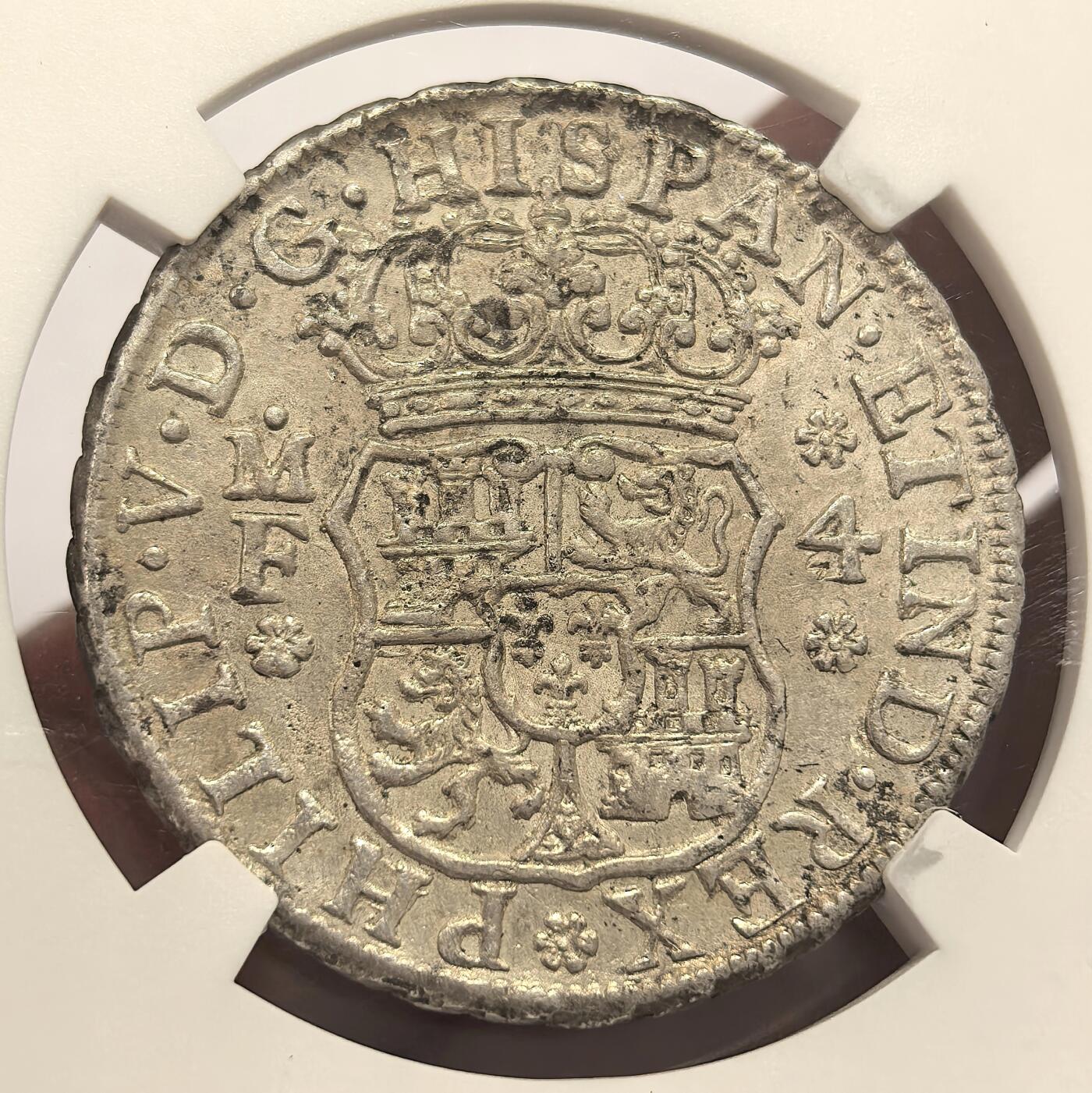 博洋堂“心向春光”2月精品大拍专场暨第160期（全场包邮） NGC AUD 西属墨西哥1744年地球双柱4r，打制的非常清晰，底光不错，实属难得，表面并未发现明显的戳记，可能错评，4r数量要远小于8r，此枚值得关注