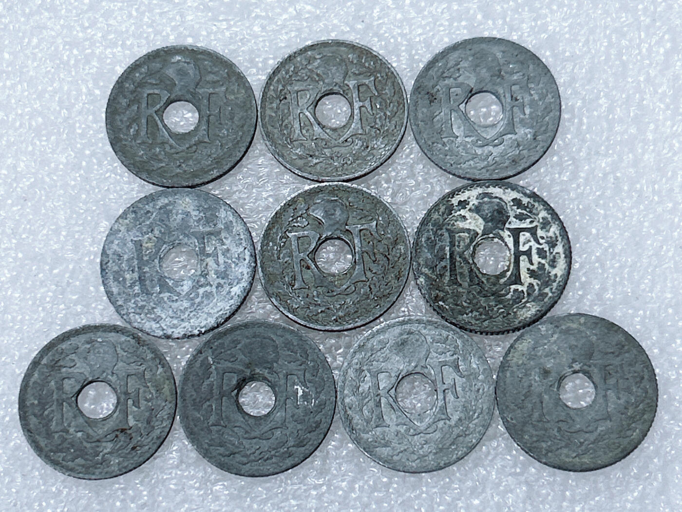 第一海外回流一元起拍收藏 散集专场  第301期 法国10分锌币 10枚