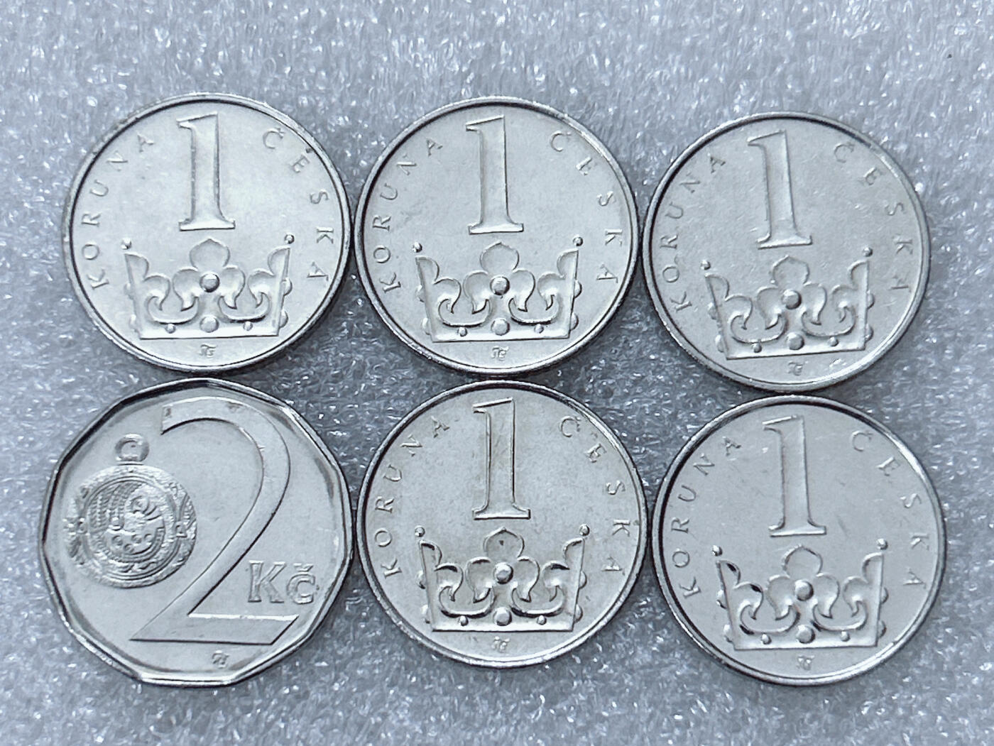 第一海外回流一元起拍收藏 散集专场  第301期 捷克克朗币 6枚