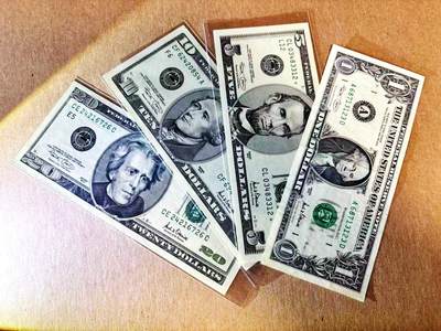 【Blue Auction】世界纸币精拍第783期——18级TOP拍卖/信誉/品质/专业/高效💫 - 【一组4张 含补号】美国 2001年1-20美金 品相如图