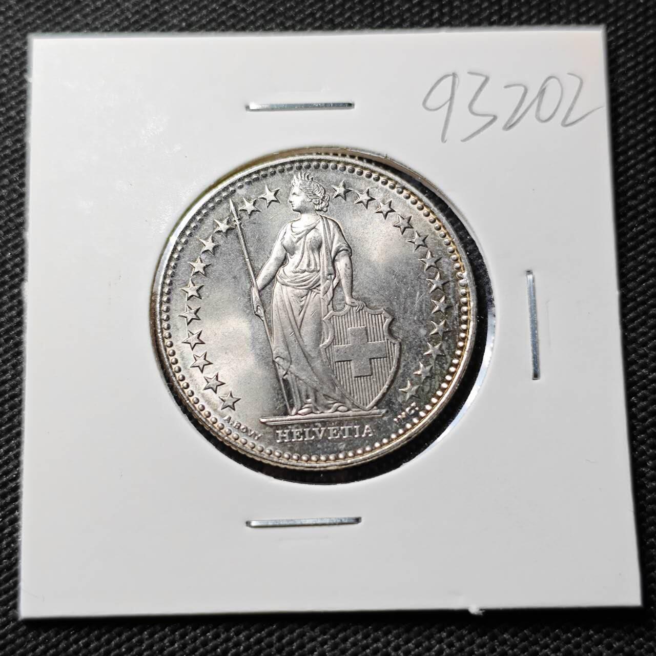 KK钱币收藏小铺  第393期  2月预留时间 周末发货  2006瑞士2法郎 好品