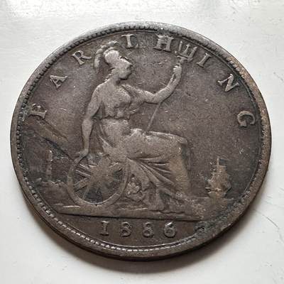 🌹外币初藏🌹🐯2026年第17场 快递将在12号停运 年前需发货的抓紧 ，年后正月十五恢复发货 - 英国1886年一法新