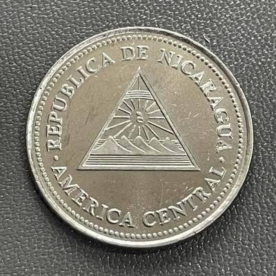 回流0207 - 全新 尼加拉瓜1997年1科多巴 三角徽