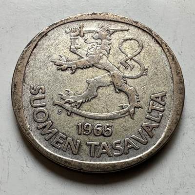 🌹外币初藏🌹🐯2026年第17场 快递将在12号停运 年前需发货的抓紧 ，年后正月十五恢复发货 - 芬兰1965年一马克银币 6.4克35%银