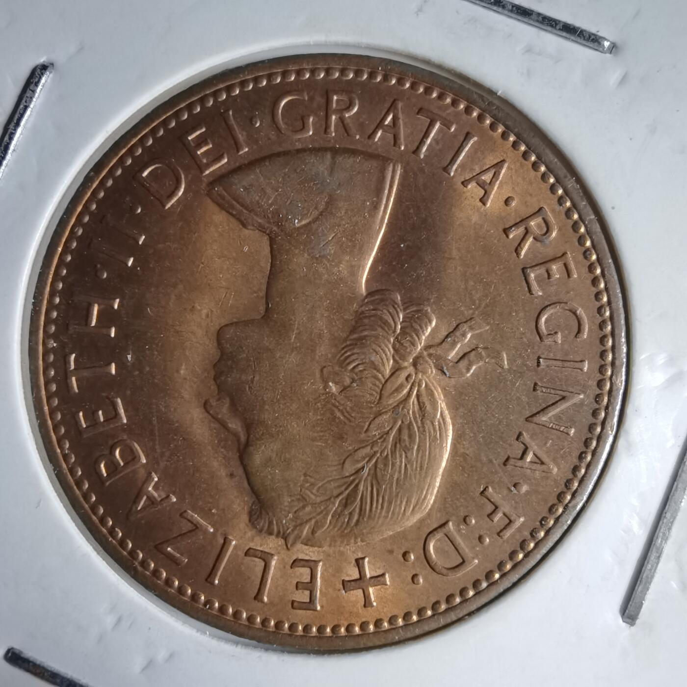 沼泽如烟--第987场 英国1967年1便士