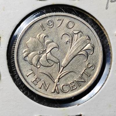 KK钱币收藏小铺  第394期  2月预留时间 周末发货 - 1970百慕大10分 