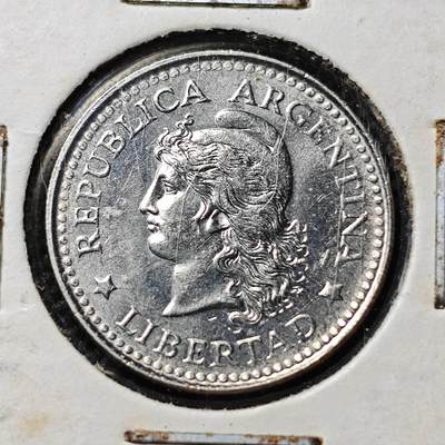 KK钱币收藏小铺  第394期  2月预留时间 周末发货 -  1959阿根廷5分 