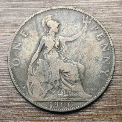 【铜匠收藏】★第147★散币专场 不寄存，30包邮。不满30元，支付5元运费。《接受代拍 代送NGC评级》 9【无寄存】英国 维多利亚时期 1便士 1900年