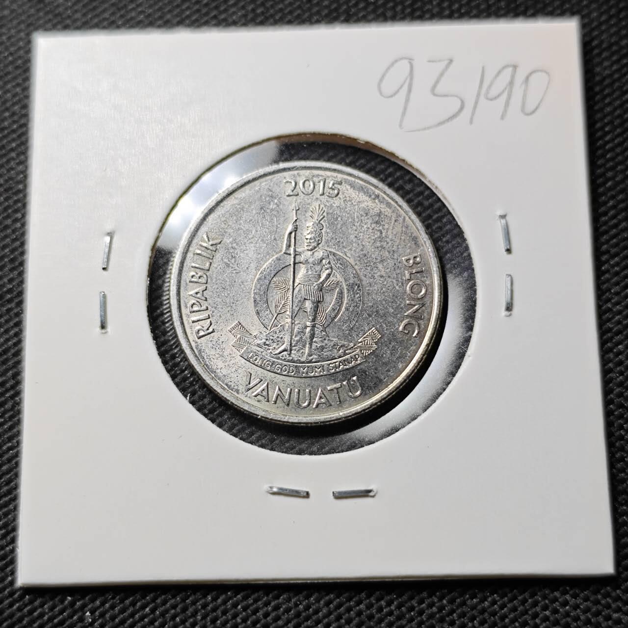 KK钱币收藏小铺  第393期  2月预留时间 周末发货  瓦努阿图20图瓦
