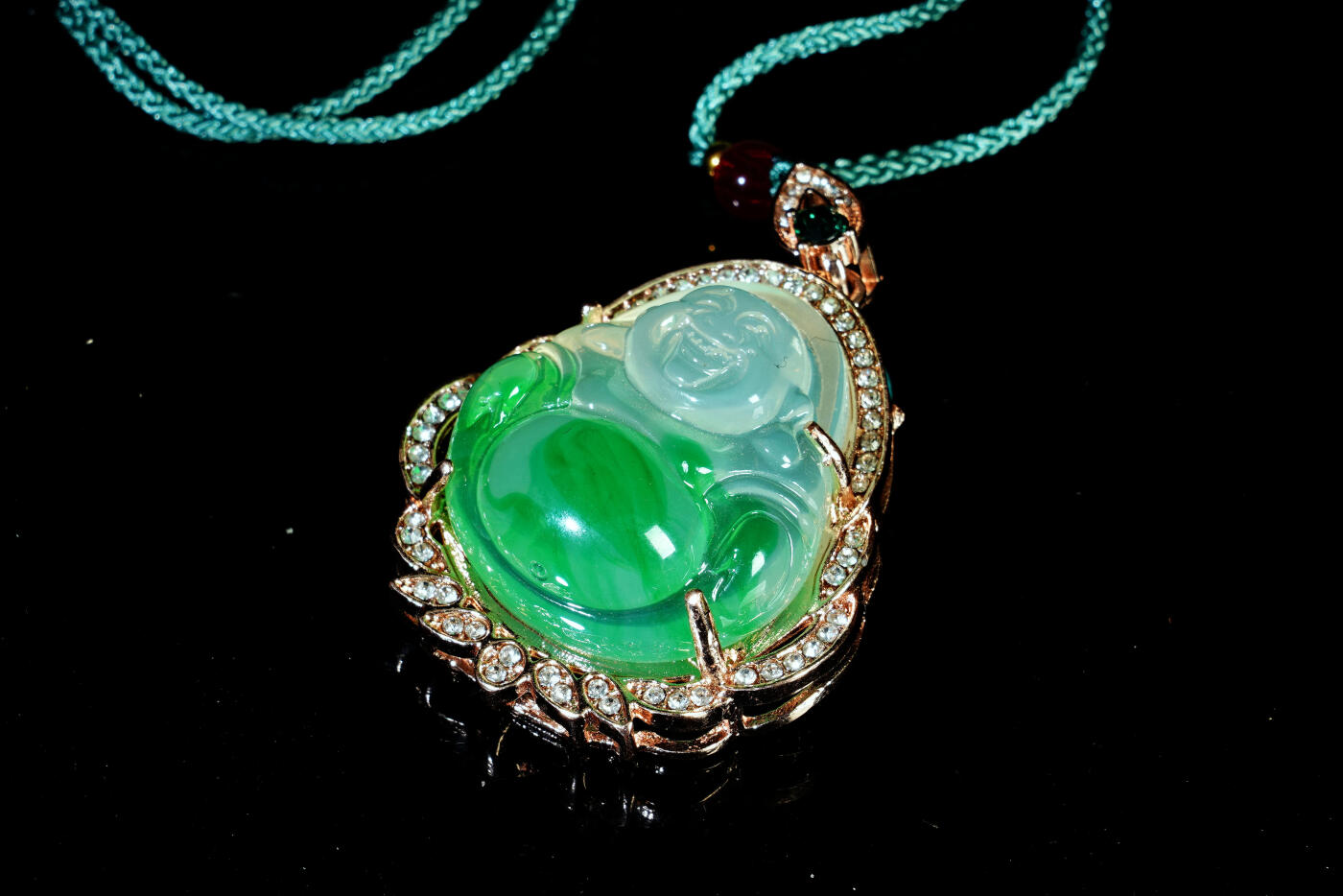 上海都达杂项专场二十一（全场包邮） 绿色佛公挂件90-112