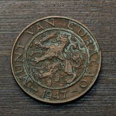 【铜匠收藏】★第147★散币专场 不寄存，30包邮。不满30元，支付5元运费。《接受代拍 代送NGC评级》 39【无寄存】1947年 荷兰 2.5分 铜币