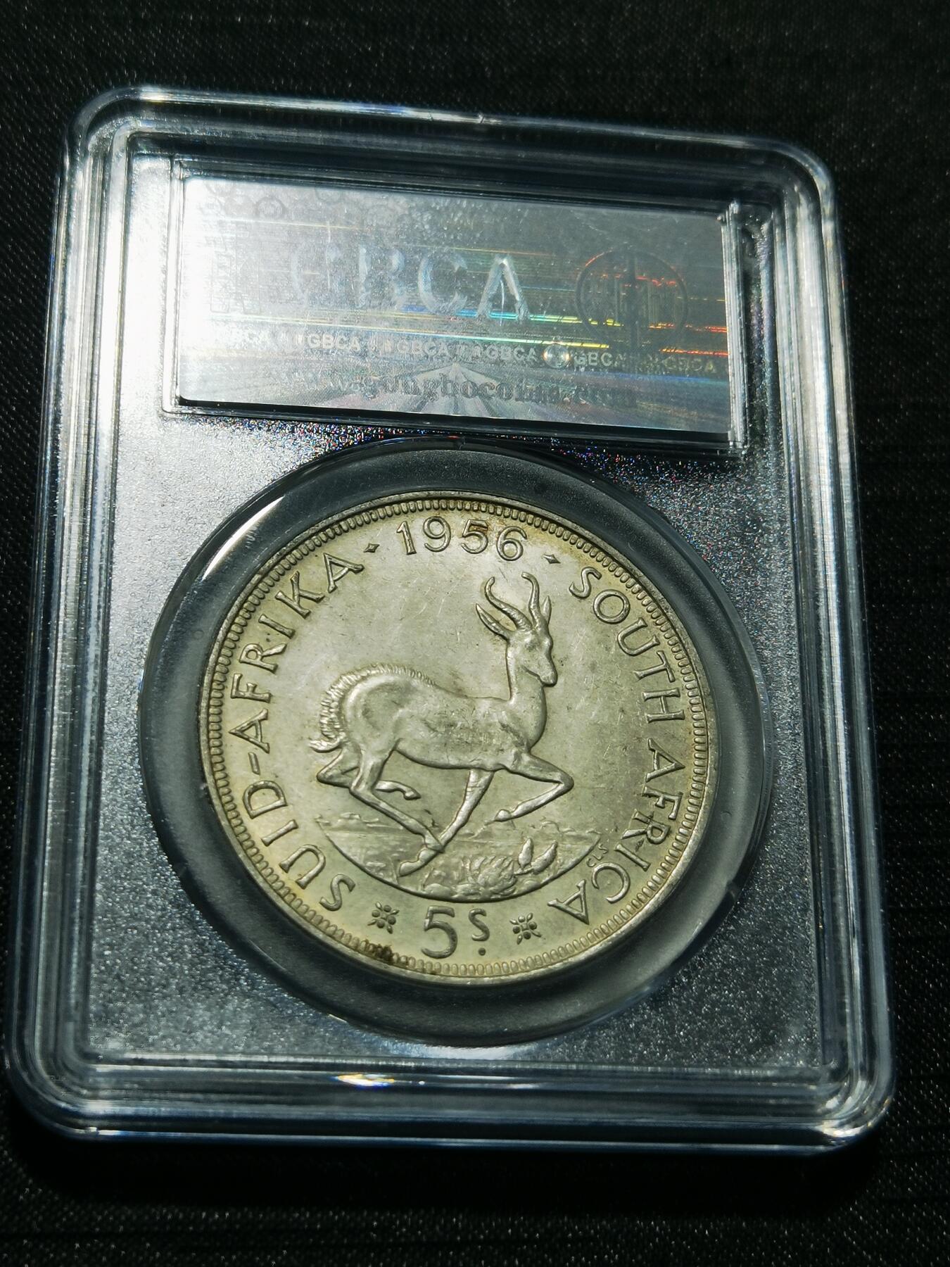 天下钱庄专场欢迎参拍 南非羚羊5先令银币