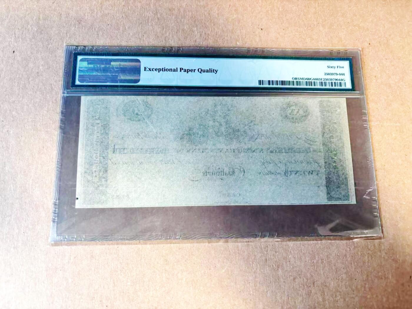 【Blue Auction】世界纸币精拍第783期——18级TOP拍卖/信誉/品质/专业/高效💫 美国 马里兰州 1810-20年代20美金 PMG65EPQ 