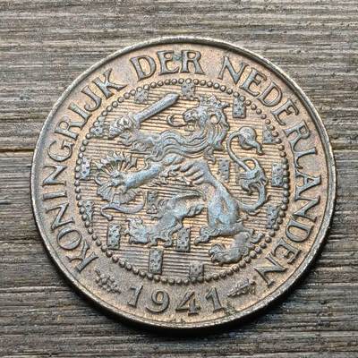 【铜匠收藏】★第147★散币专场 不寄存，30包邮。不满30元，支付5元运费。《接受代拍 代送NGC评级》 30【无寄存】荷属安德列斯 1941年 1分 铜币