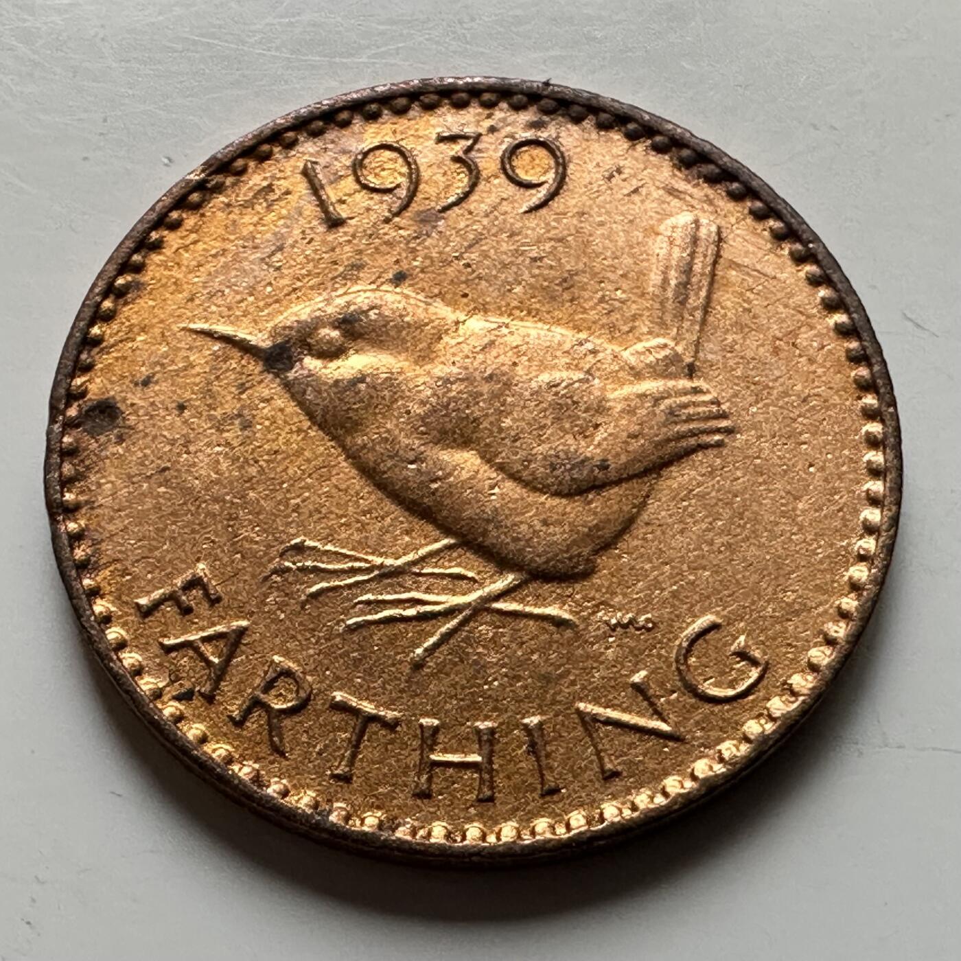 🌹外币初藏🌹🐯2026年第17场 快递将在12号停运 年前需发货的抓紧 ，年后正月十五恢复发货 英国1939年一法新