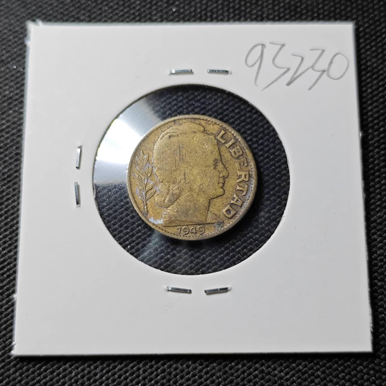 KK钱币收藏小铺  第393期  2月预留时间 周末发货  1949阿根廷10分铜币