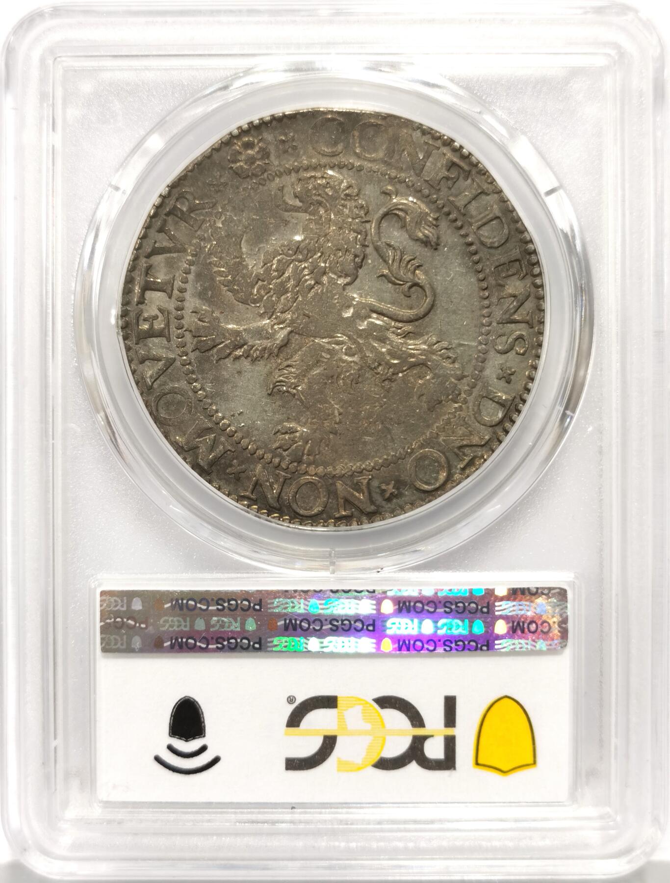 博洋堂“心向春光”2月精品大拍专场暨第160期（全场包邮） PCGS AU58 荷兰1589年武士狮子大银币，这版狮子币普遍弱打，这个深打完整状态绝对远超分数，完美收藏级别。