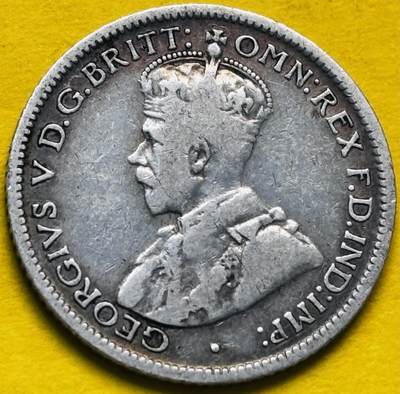 【金马踏春，泉马奔腾】2026 年新年贺岁场，（定于年初五接财神截拍）祝各位老板马到成功，马上有钱，愿岁岁平安喜乐顺遂 - 1916 年英属澳大利亚乔治五世 6 便士银币 M 版，2.8 克 925 银