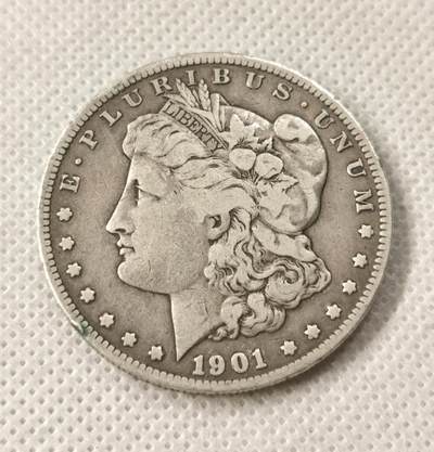 甄臻铺-世界币章拍卖（第49期）精品场拍品征集中，送拍享返佣金等优惠多多 - 1901美国摩根银币（含银90%）