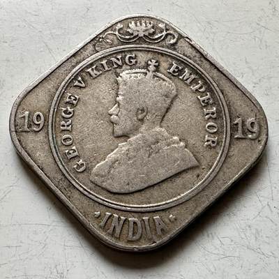 🌹外币初藏🌹🐯2026年第17场 快递将在12号停运 年前需发货的抓紧 ，年后正月十五恢复发货 - 英属印度1919年2安娜