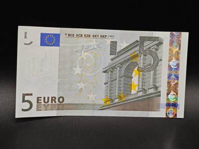 【淘币小摊】实时拍第八百六十五拍   纸币场    年前最后一周之前预留预留8号9号全部发出请更换最新收货地址不方便收货的请勿参拍或者顺丰到付 - 5欧元纸币【有折】