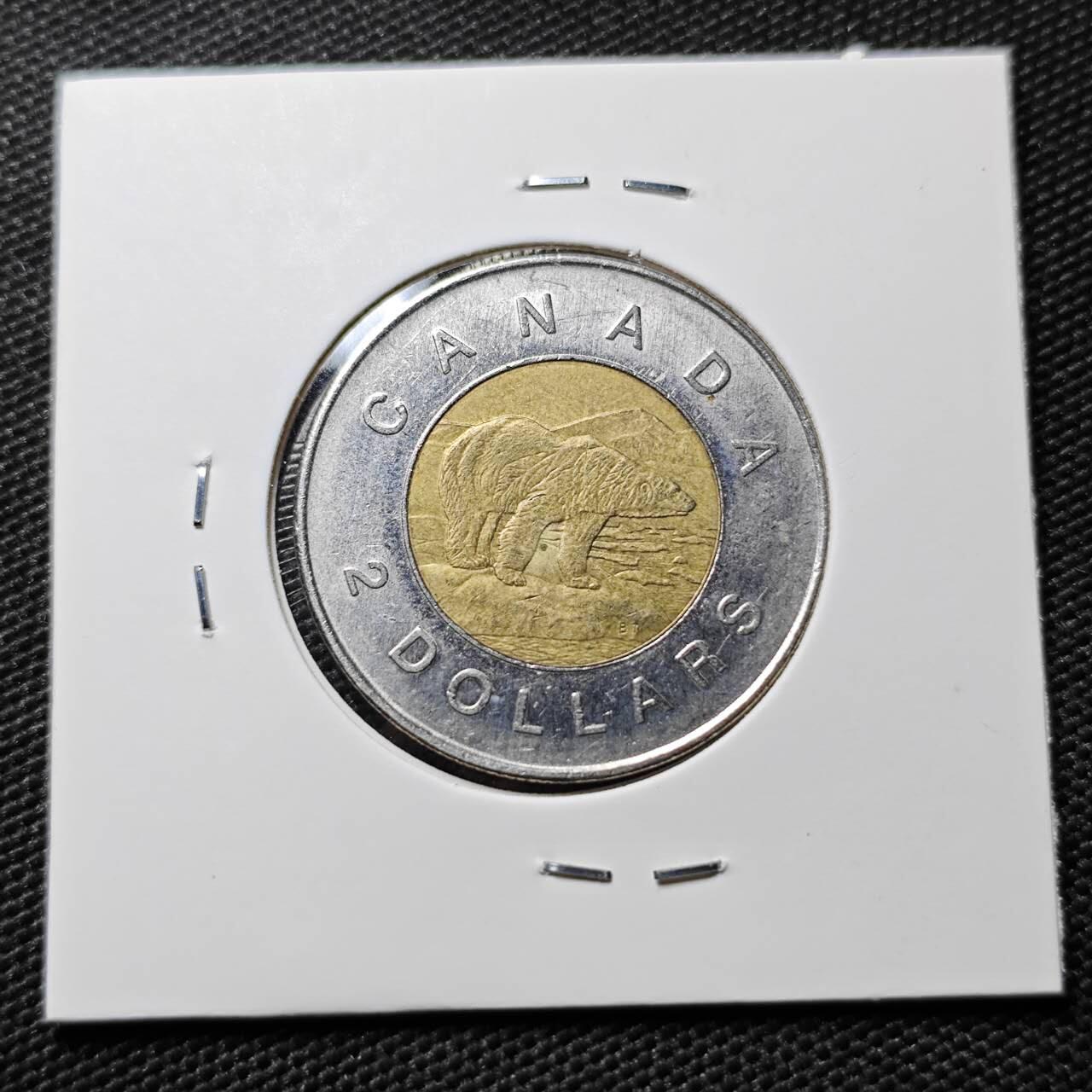 KK钱币收藏小铺  第393期  2月预留时间 周末发货  加拿大2元