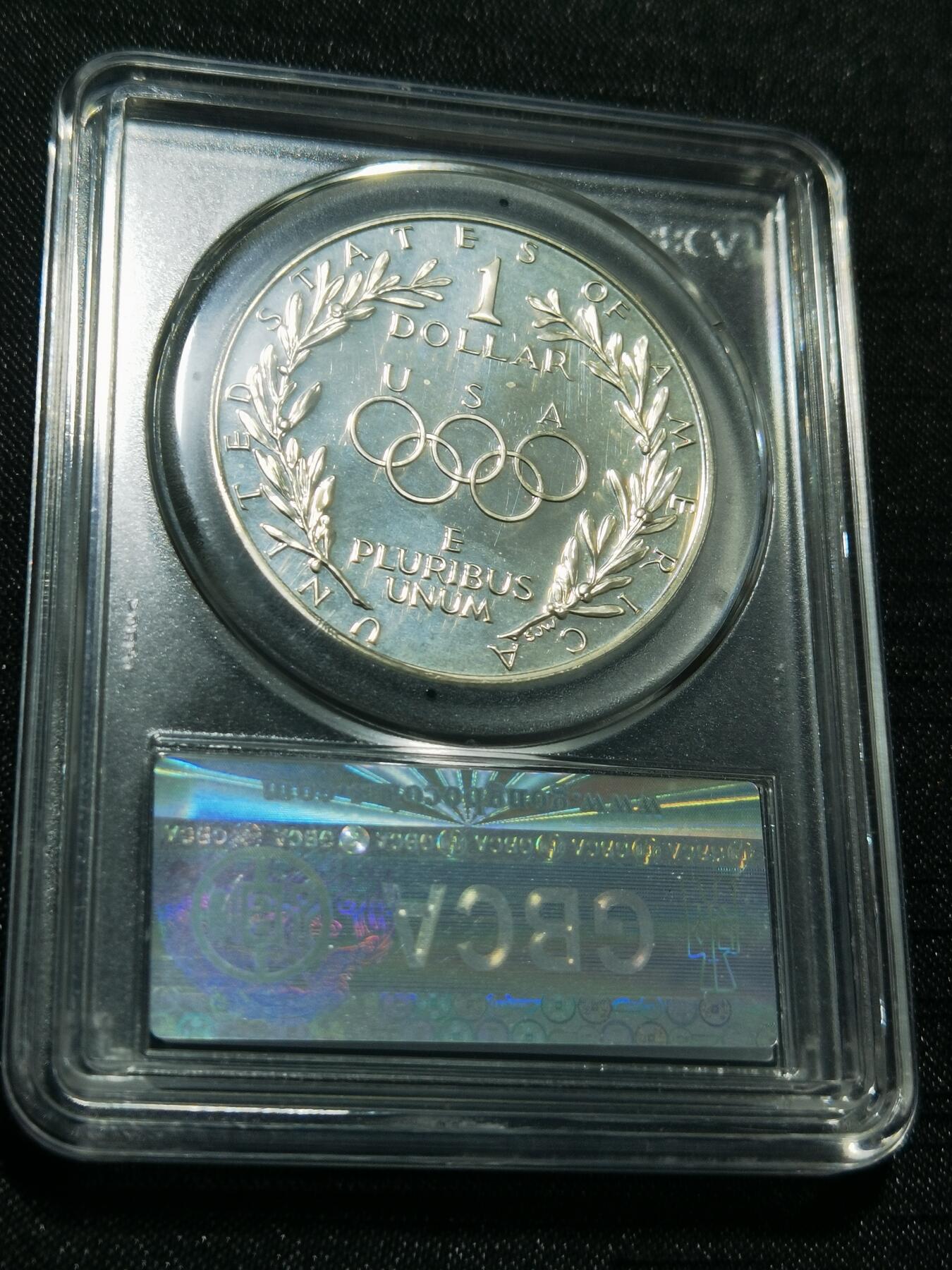 天下钱庄专场欢迎参拍 美国汉城奥运会银币