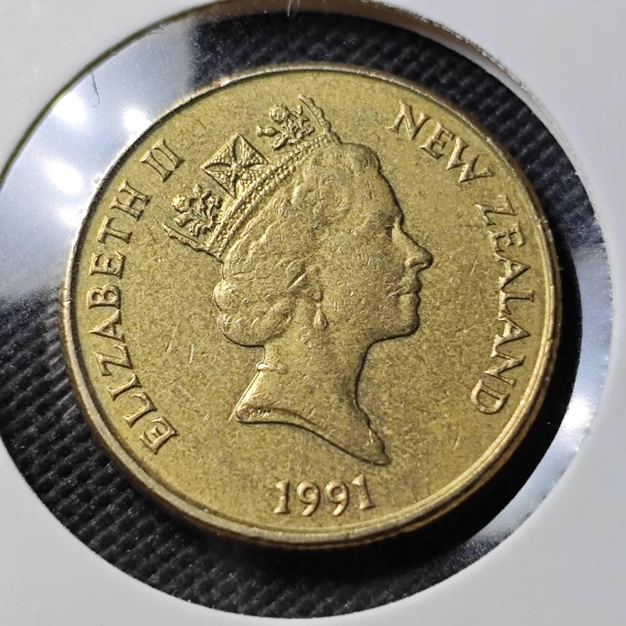 KK钱币收藏小铺  第393期  2月预留时间 周末发货  新西兰1元