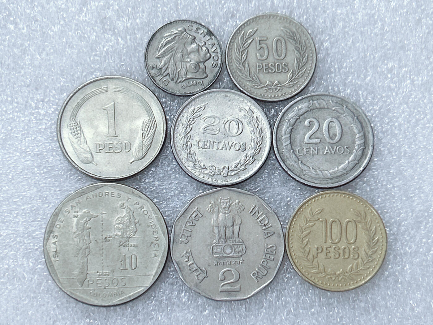 第一海外回流一元起拍收藏 散集专场  第301期 哥伦比亚硬币 8枚