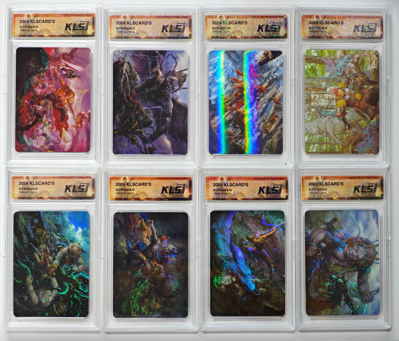 白泽拍卖卡牌手绘专场第32期（愿得长如此 年年物侯新） 2024 卡联社 徐子晖原画系列 8张  1张粗闪，7张彩闪 KLS封装 特标