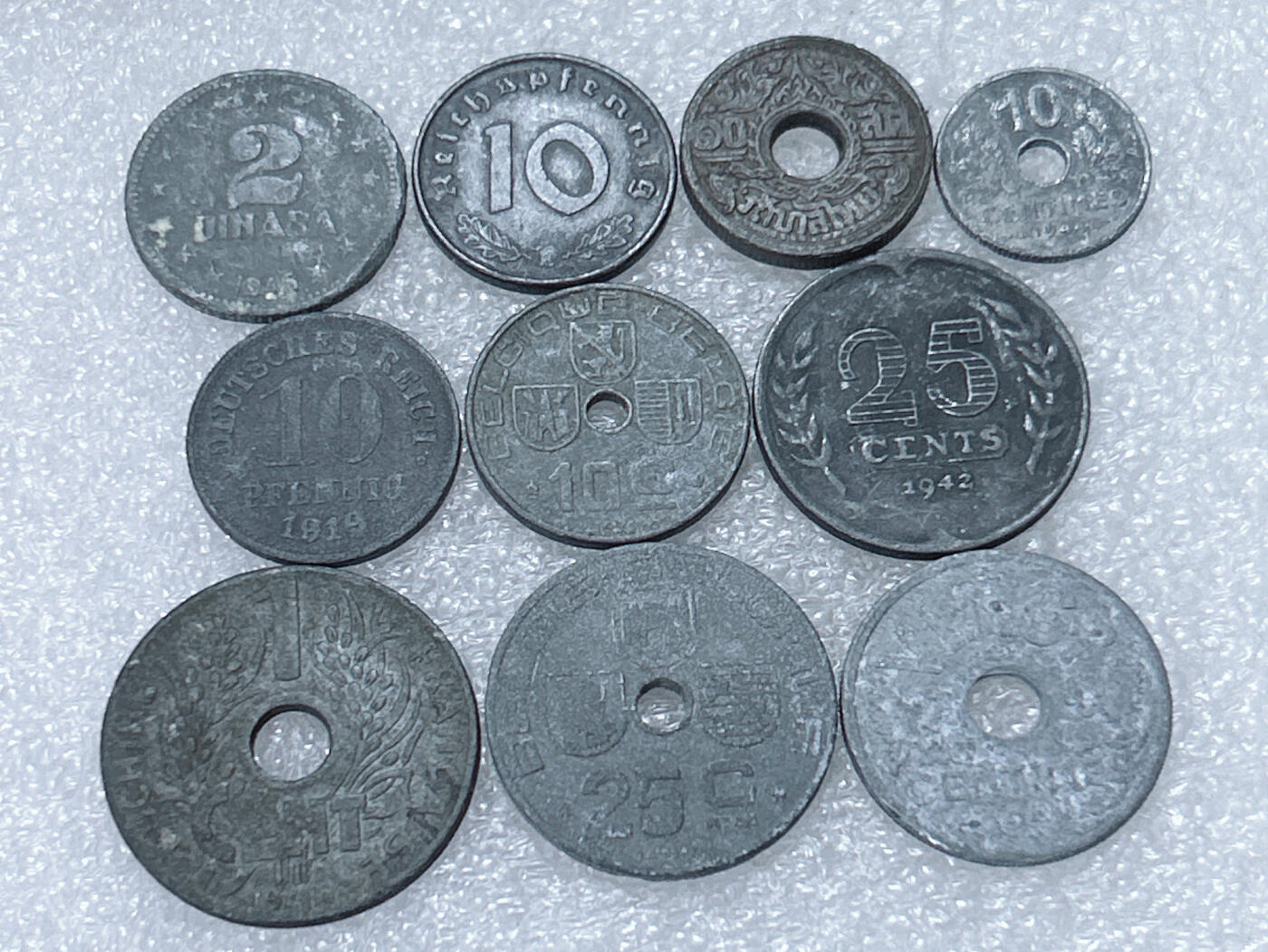 第一海外回流一元起拍收藏 散集专场  第301期 锌币一组 10枚